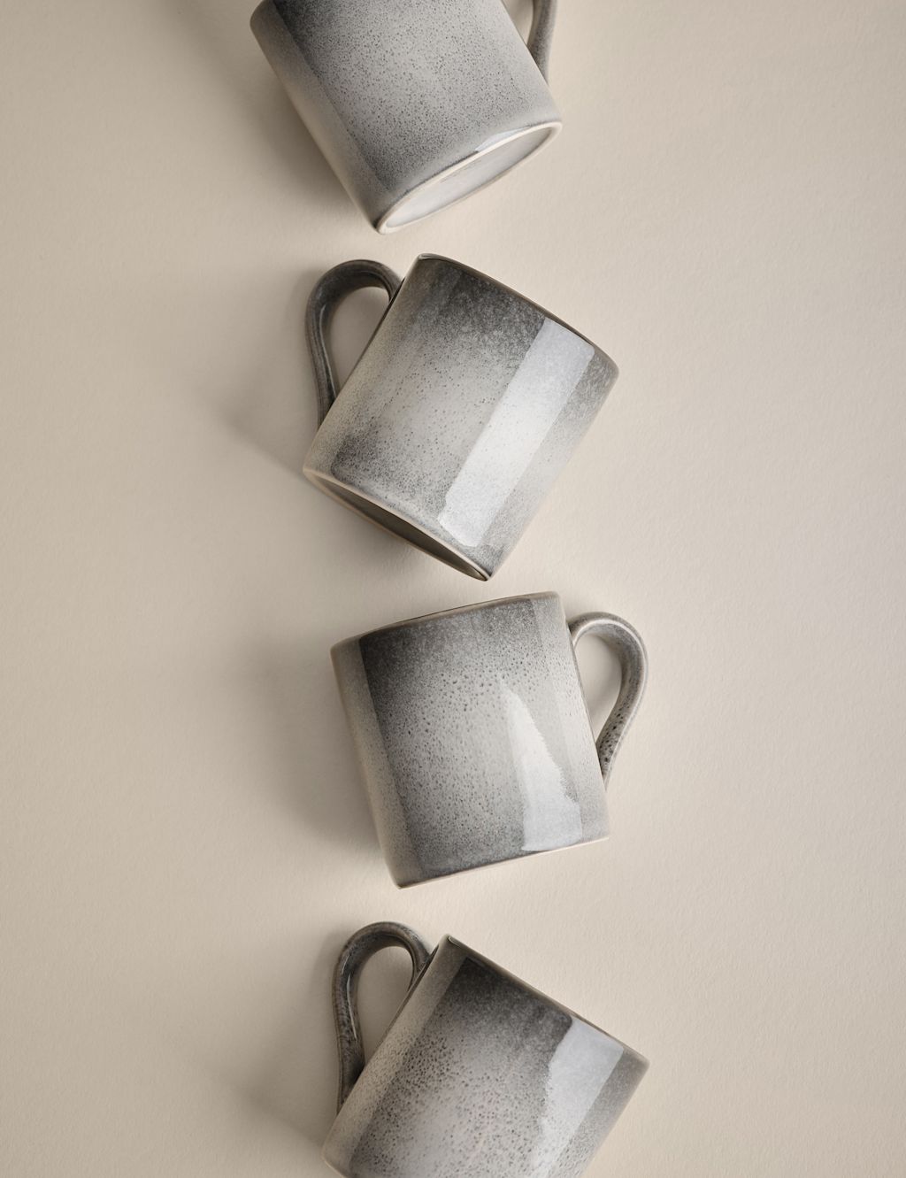 M&S Set of 4 Amberley Espresso Cups - 1SIZE - Grey, Grey