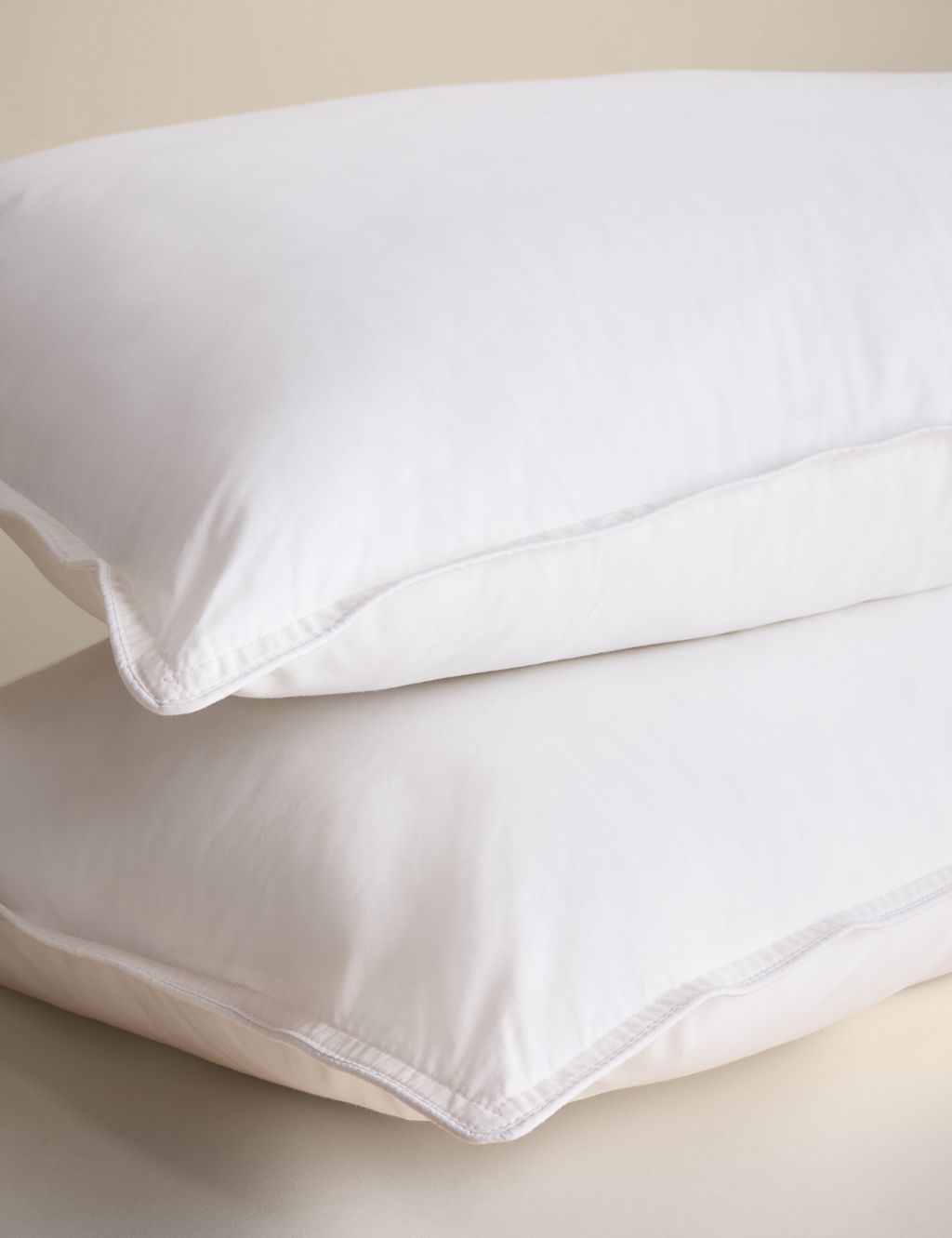 M&S 2 Pack Ultimate Comfort Pure Cotton Firm Pillows - White, White