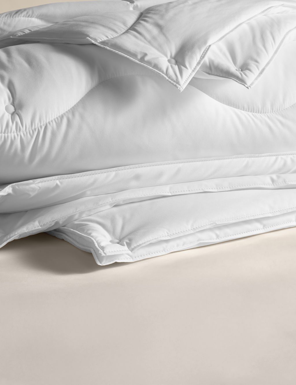 M&S Advanced Allergy Protection 13.5 Tog All Seasons 3-in-1 Duvet - King Size (5 ft) - White, White