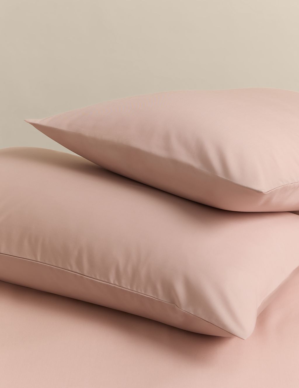 M&S 2 Pack Stay Cool Lyocell Rich Pillowcases - Blush Pink, Blush Pink
