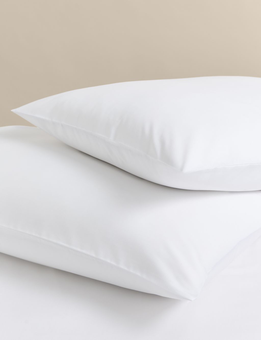 M&S 2 Pack Stay Cool Lyocell Rich Pillowcases - White, White