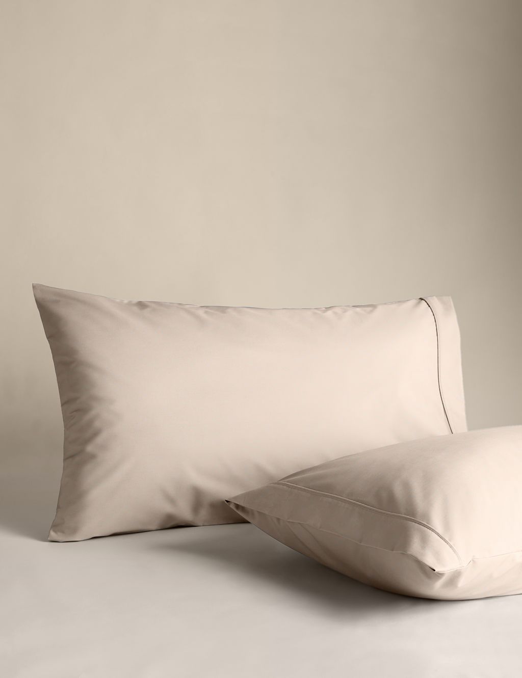 M&S 2 Pack Egyptian Cotton 230 Thread Count King Size Pillowcases - Mink, Mink