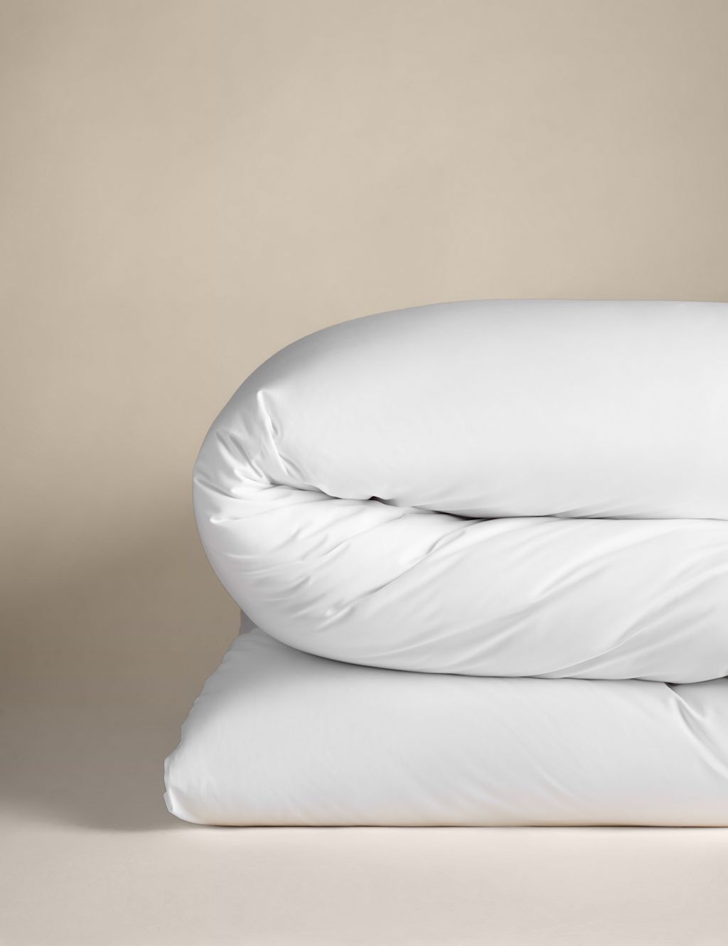 M&S Pure Cotton 180 Thread Count Duvet Cover - Super King Size (6 ft) - White, White