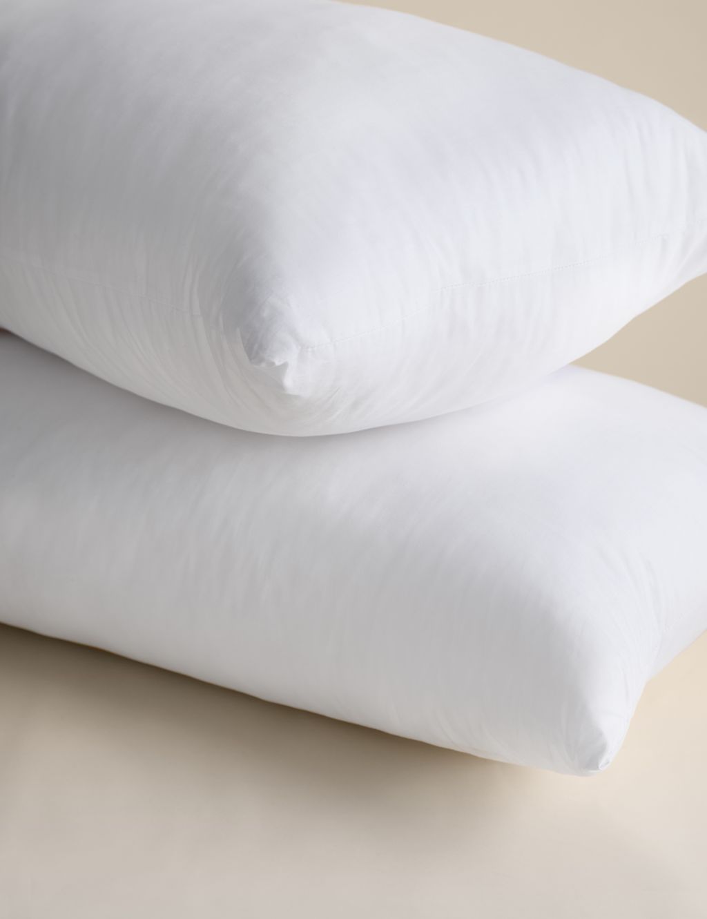 M&S 2 Pack Stay Cool Pure Cotton Firm Pillows - White, White