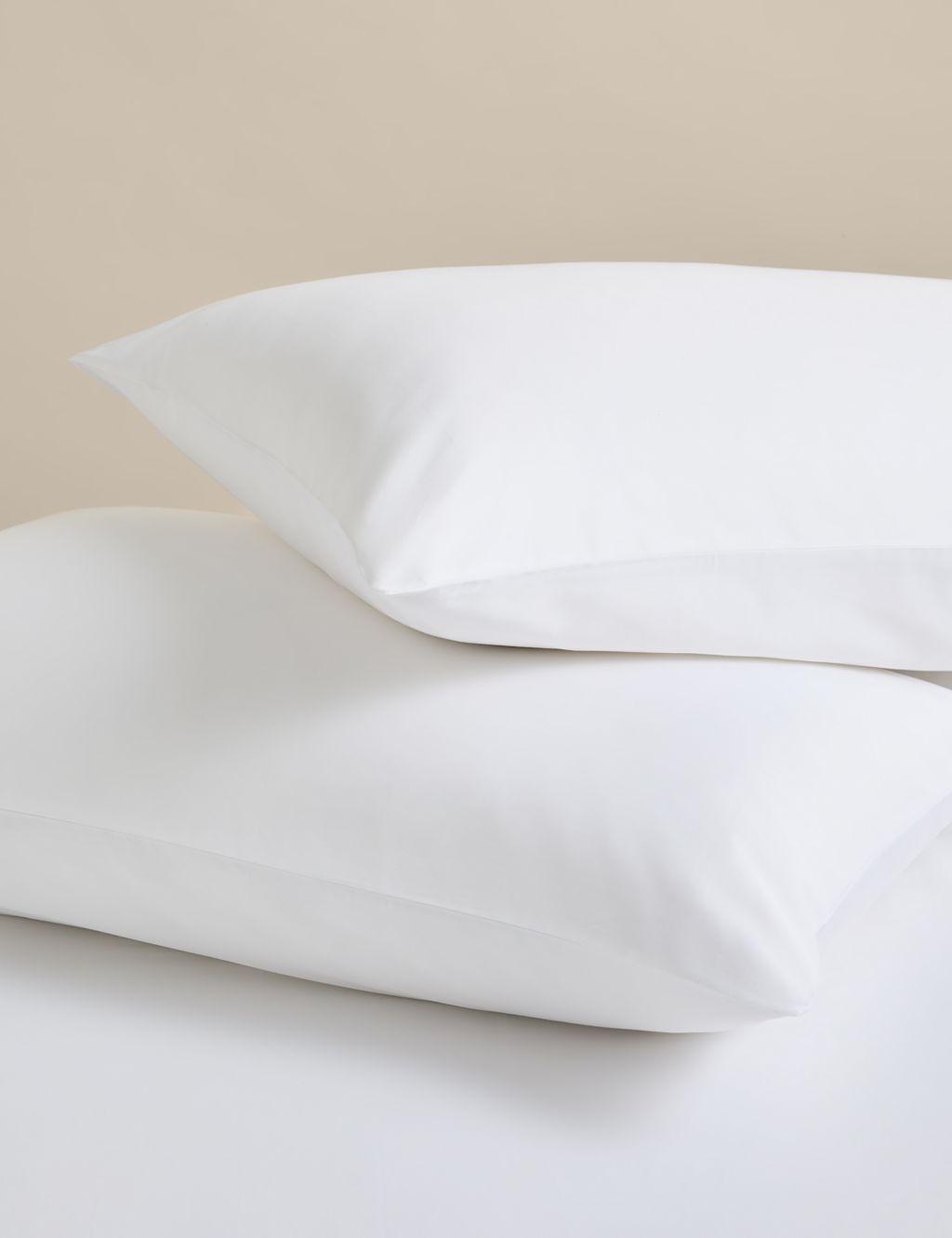 M&S 2 Pack Rest & Renew Pure Cotton Pillowcases - White, White