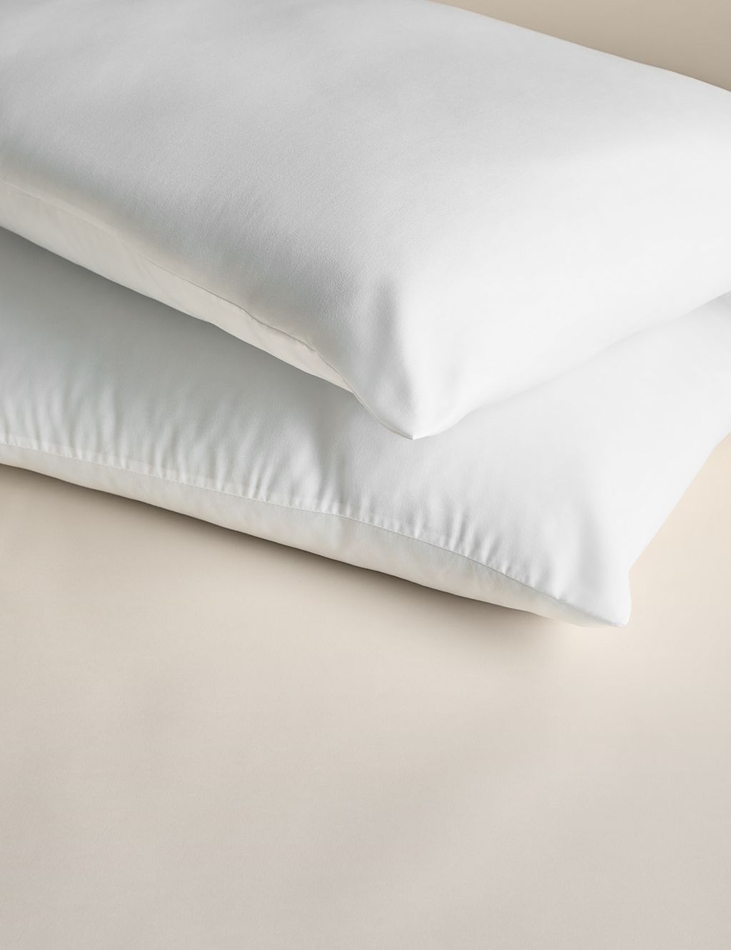 M&S 2 Pack Simply Soft Medium Pillows - White, White