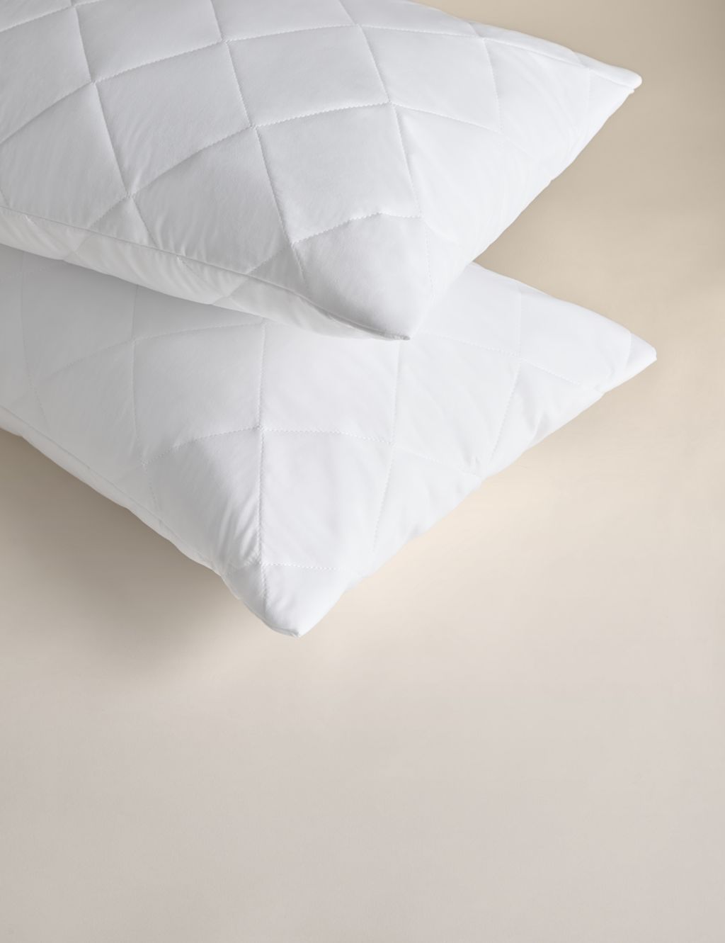 M&S 2 Pack Simply Protect Pillow Protectors - White, White