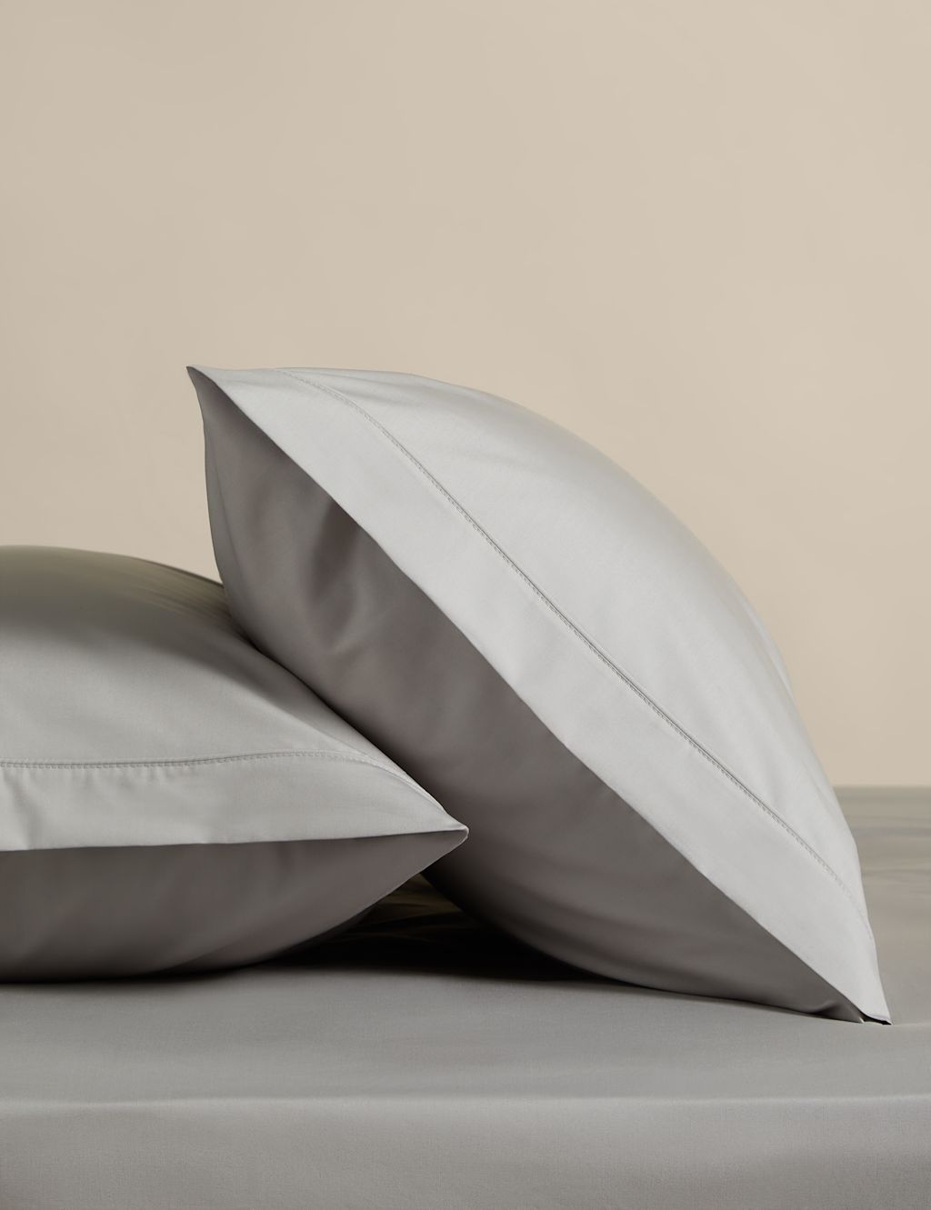 M&S 2 Pack Egyptian Cotton Pillowcases - Marble, Marble