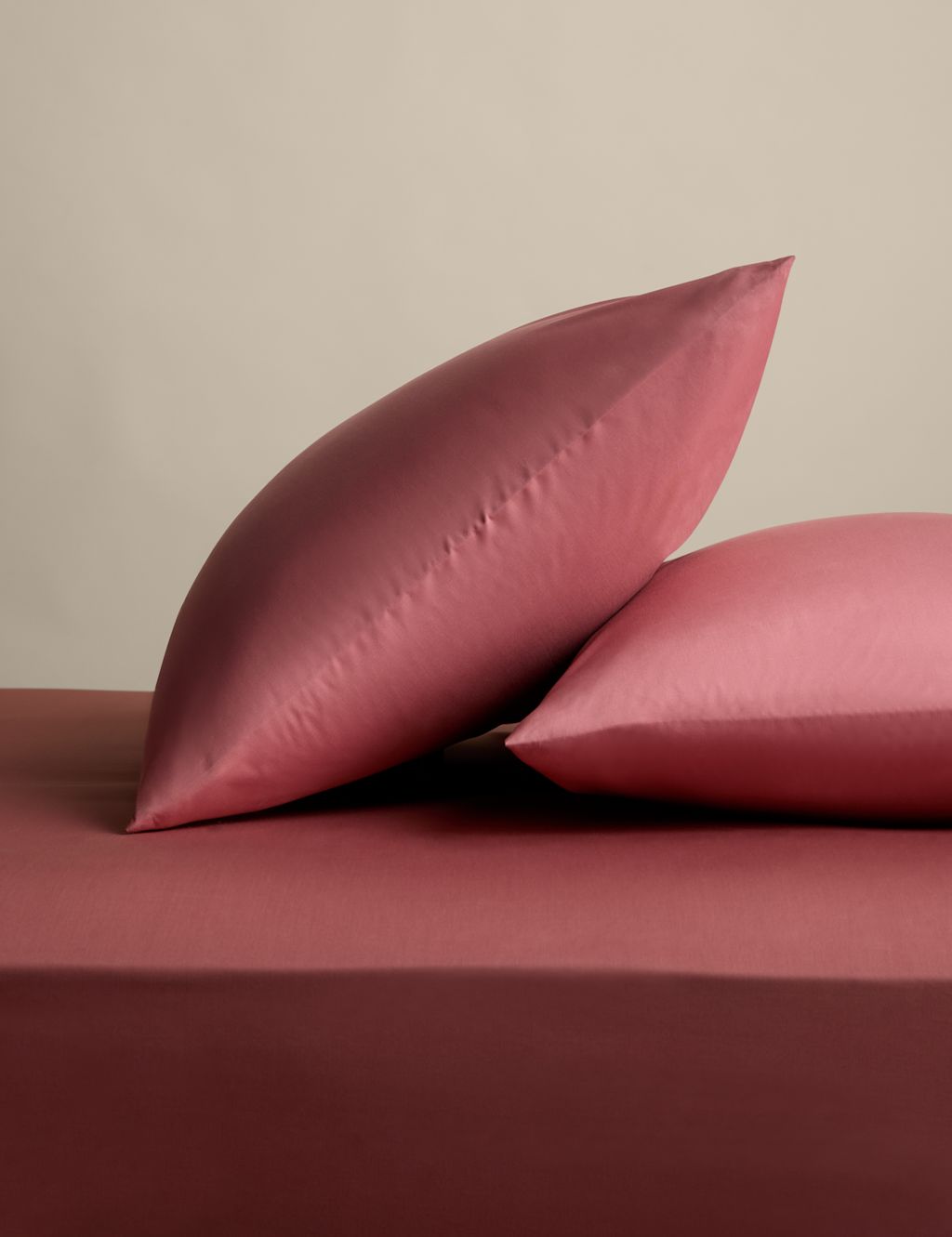 M&S 2 Pack Egyptian Cotton Pillowcases - Clay, Clay