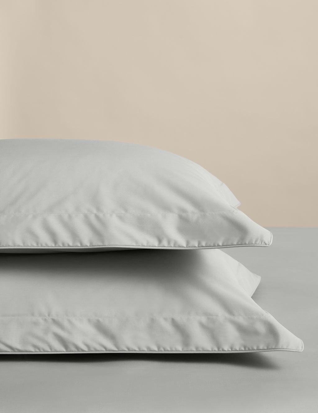 M&S 2 Pack Egyptian Cotton Oxford Pillowcases - Dove, Dove