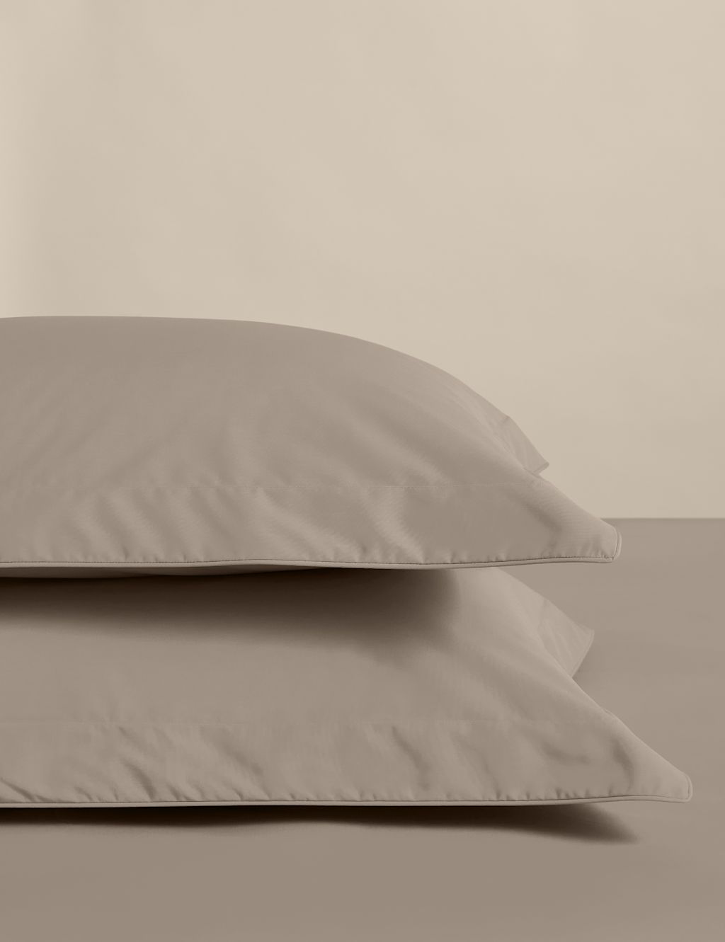 M&S 2 Pack Egyptian Cotton Oxford Pillowcases - Mink, Mink
