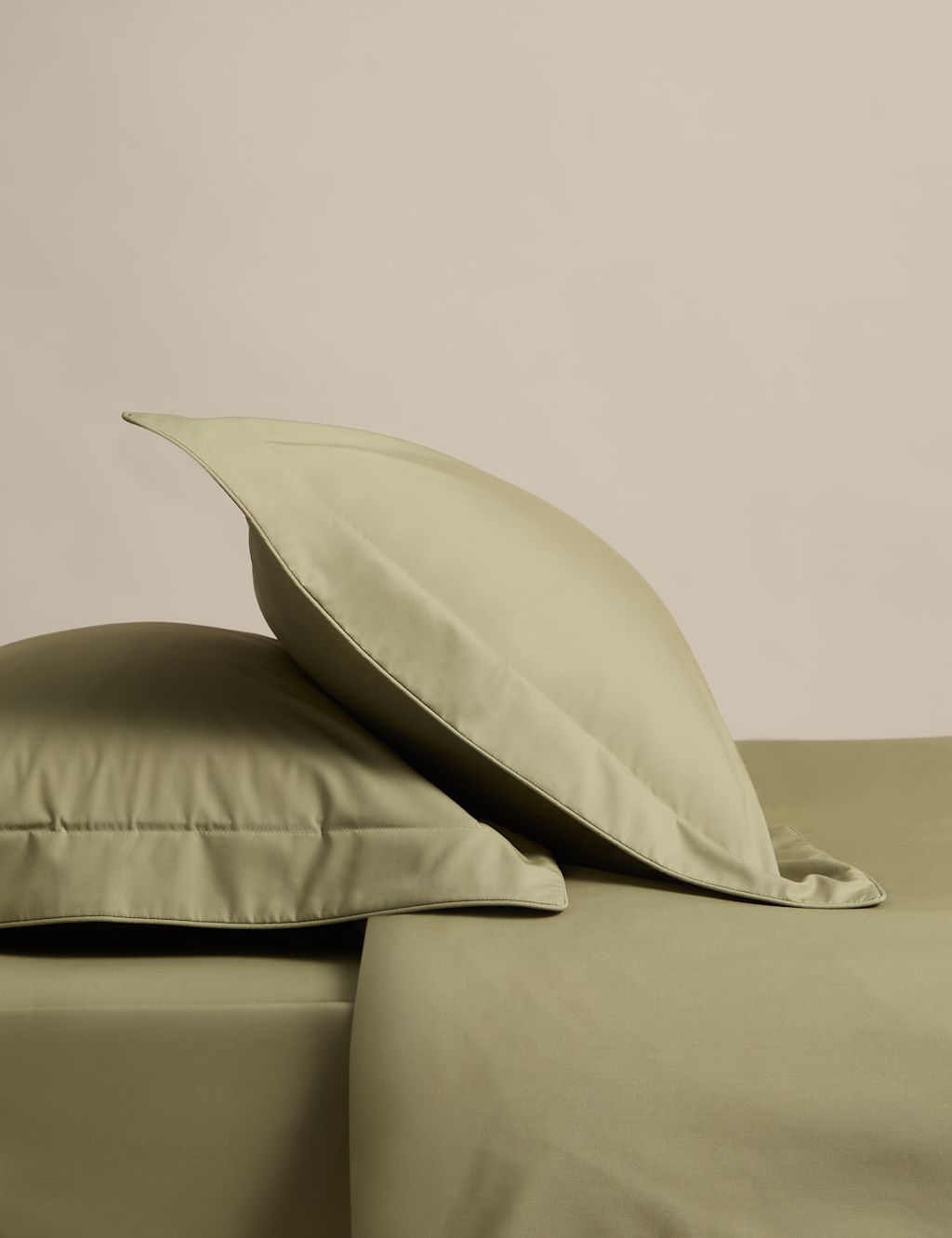 M&S 2 Pack Egyptian Cotton Oxford Pillowcases - Fern, Fern