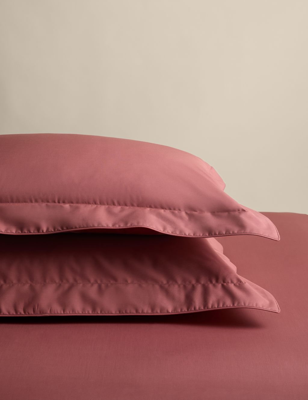 M&S 2 Pack Egyptian Cotton Oxford Pillowcases - Clay, Clay