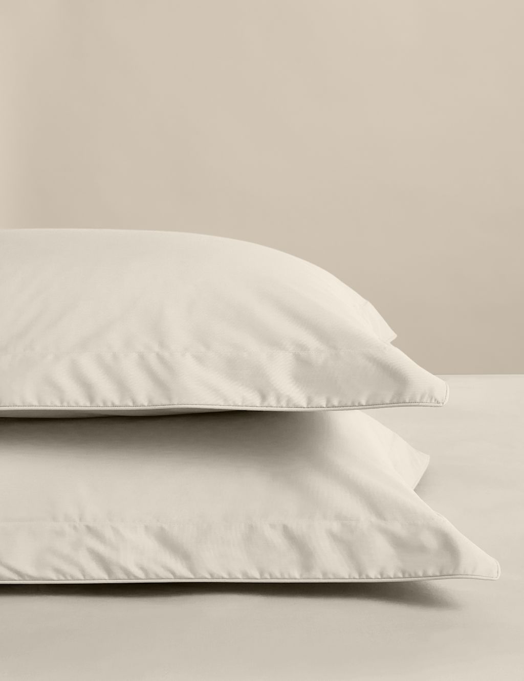 M&S 2 Pack Egyptian Cotton Oxford Pillowcases - Linen, Linen