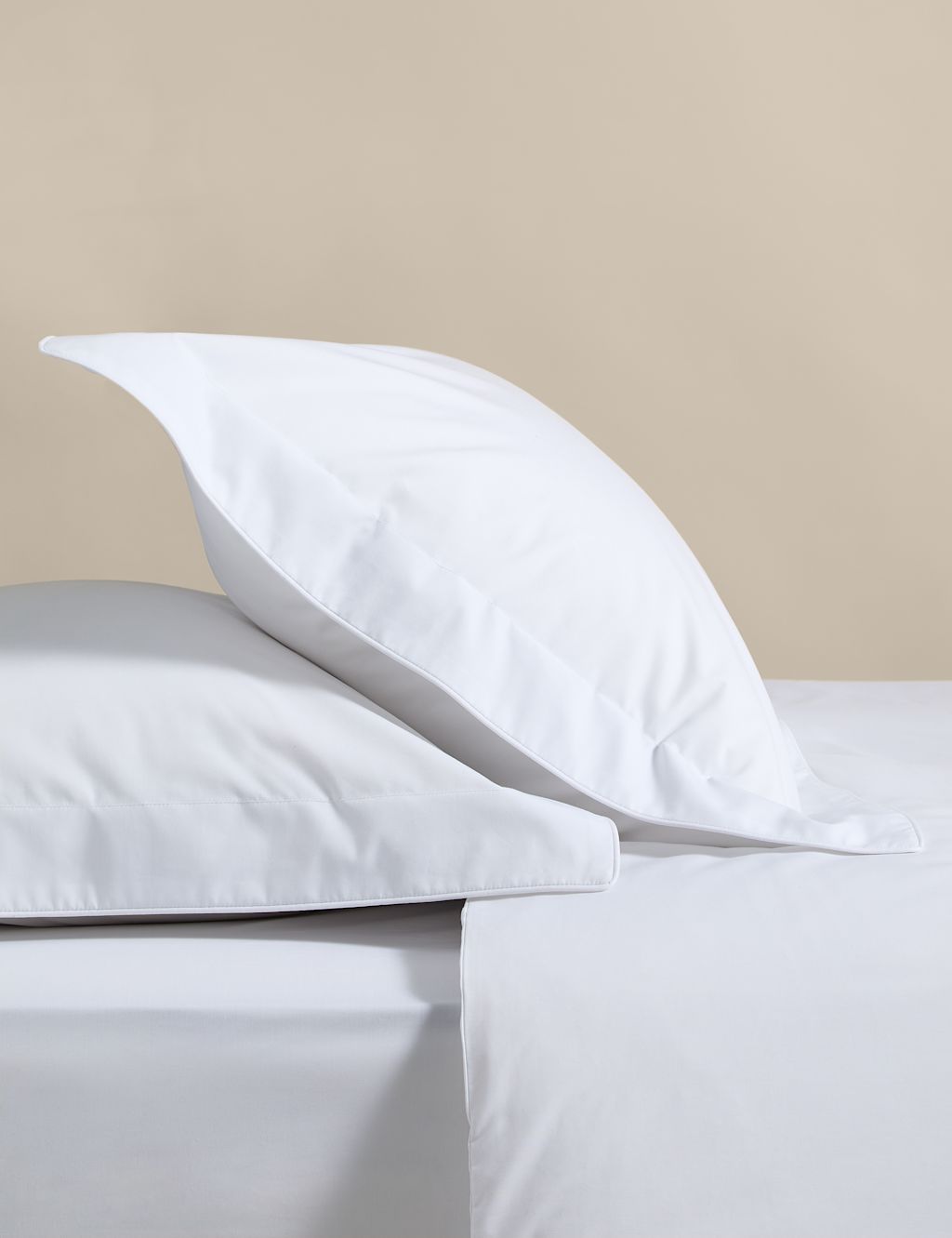 M&S 2 Pack Egyptian Cotton Oxford Pillowcases - White, White
