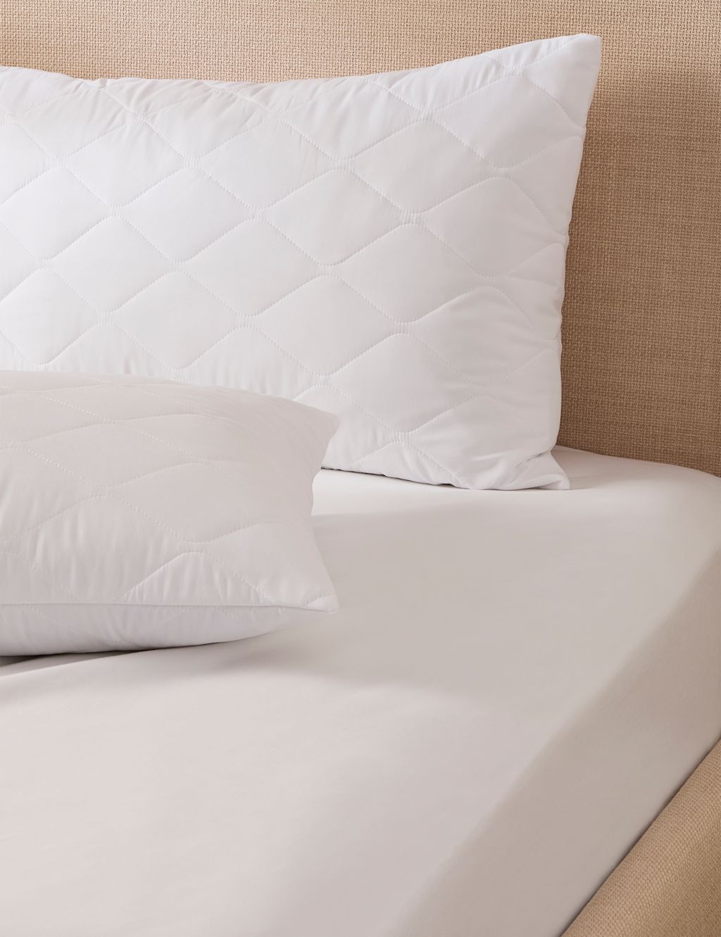 Body Sensor 2 Pack Body Temperature Control Pillow Protectors - White, White