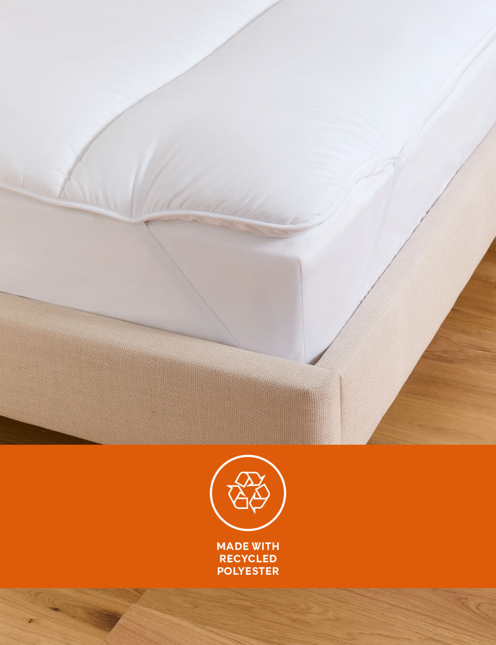 M&S Warm & Toasty Mattress Topper - 5FT - White, White