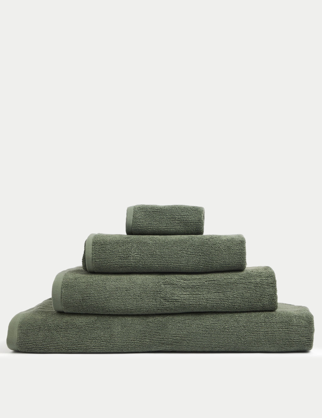 M&S Ultra Dry Pure Cotton Towel - Bath Sheet - Forest Green, Forest Green
