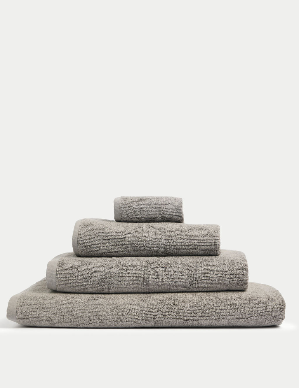 M&S Ultra Dry Pure Cotton Towel - Bath Sheet - Silver Grey, Silver Grey