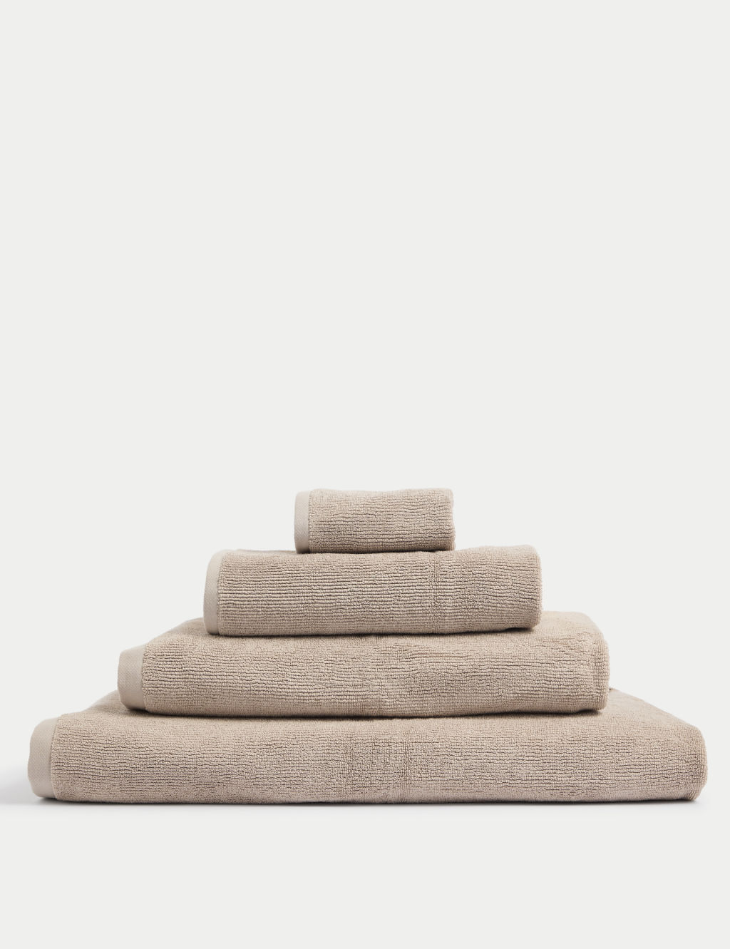 M&S Ultra Dry Pure Cotton Towel - 2 Pack Face Towels - Neutral, Neutral