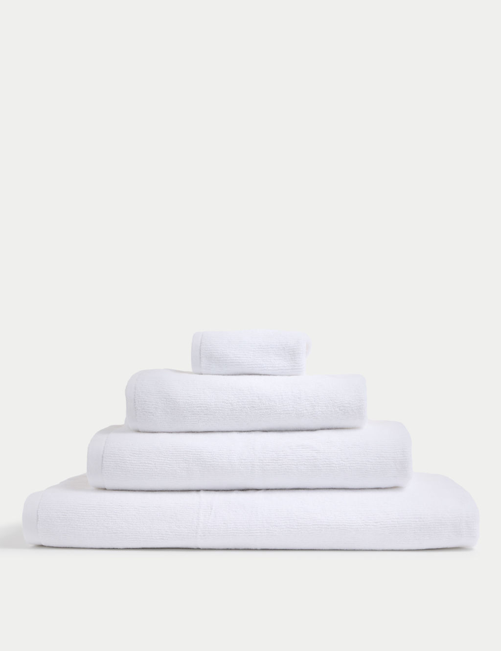 M&S Ultra Dry Pure Cotton Towel - 2 Pack Face Towels - White, White
