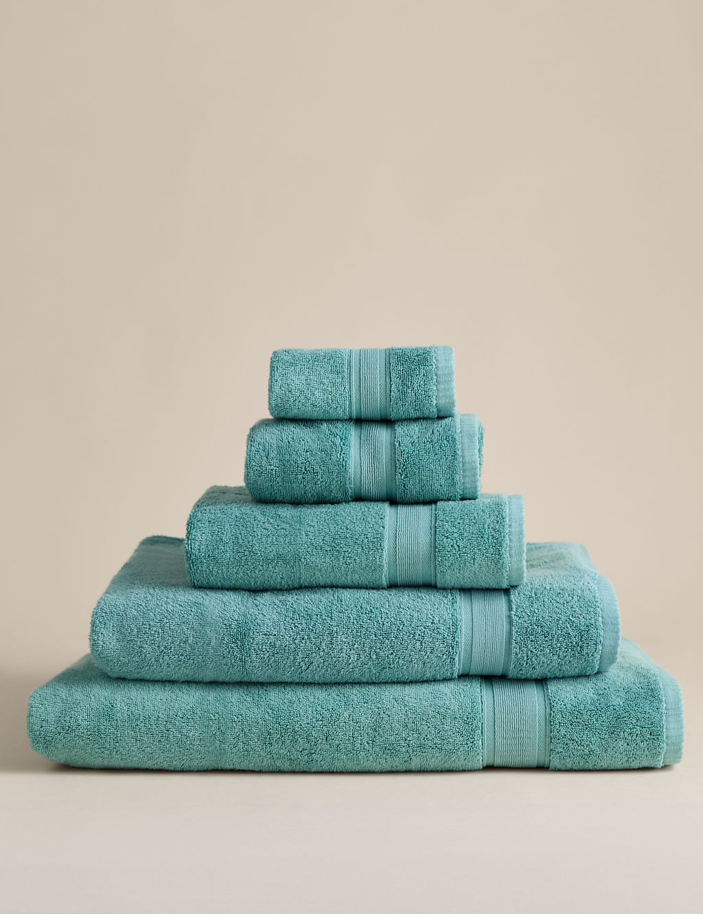 M&S Super Soft Pure Cotton Towel - Guest Towel - Aqua, Aqua