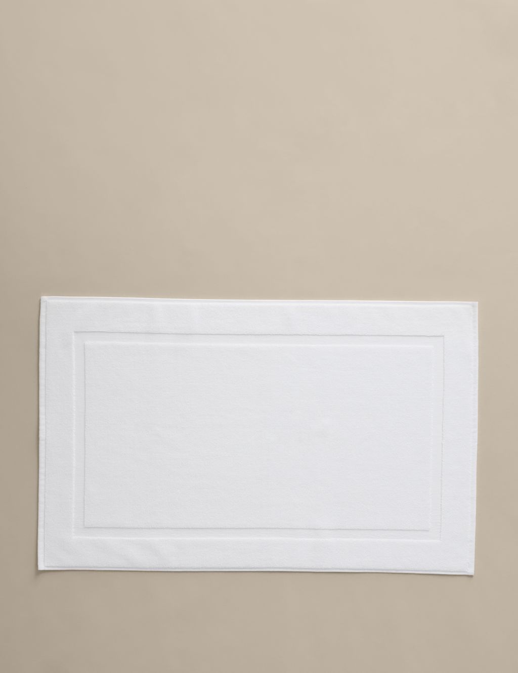 M&S Luxury Egyptian Cotton Bath Mat - White Mix, White Mix