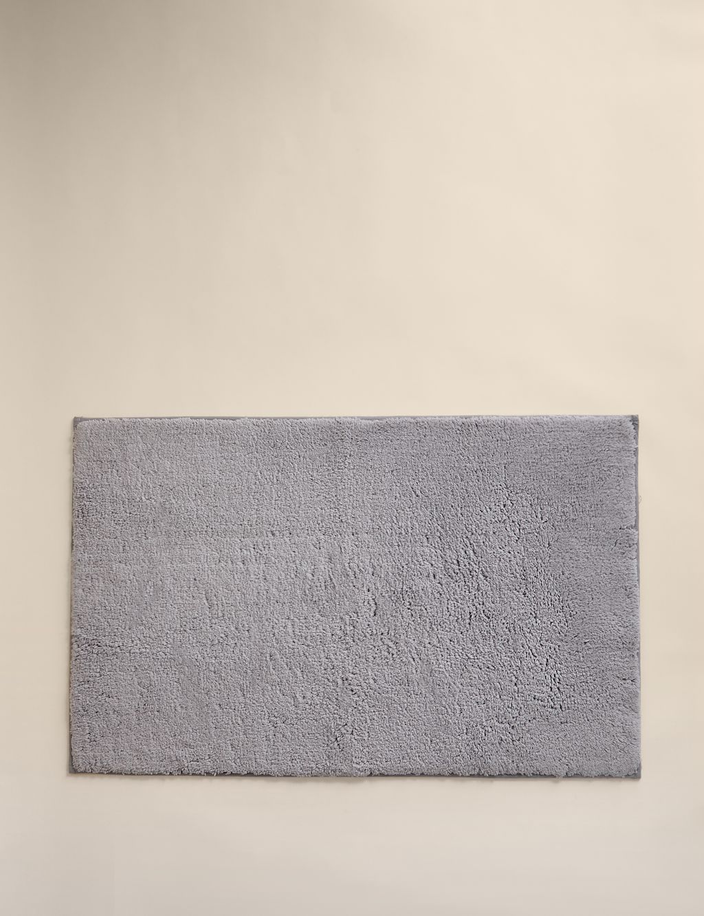 M&S Pure Cotton Tufted Bath Mat - Silver Grey, Silver Grey