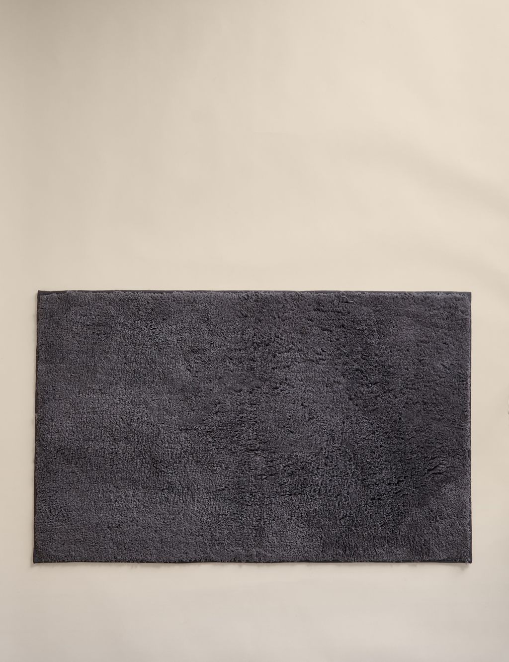 M&S Pure Cotton Tufted Bath Mat - Charcoal, Charcoal