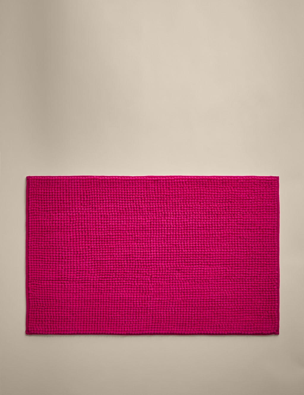 M&S Bobble Bath Mat - Raspberry, Raspberry