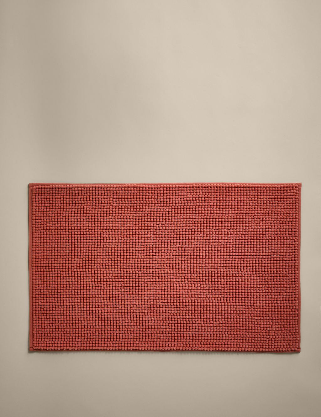 M&S Bobble Bath Mat - Terracotta, Terracotta