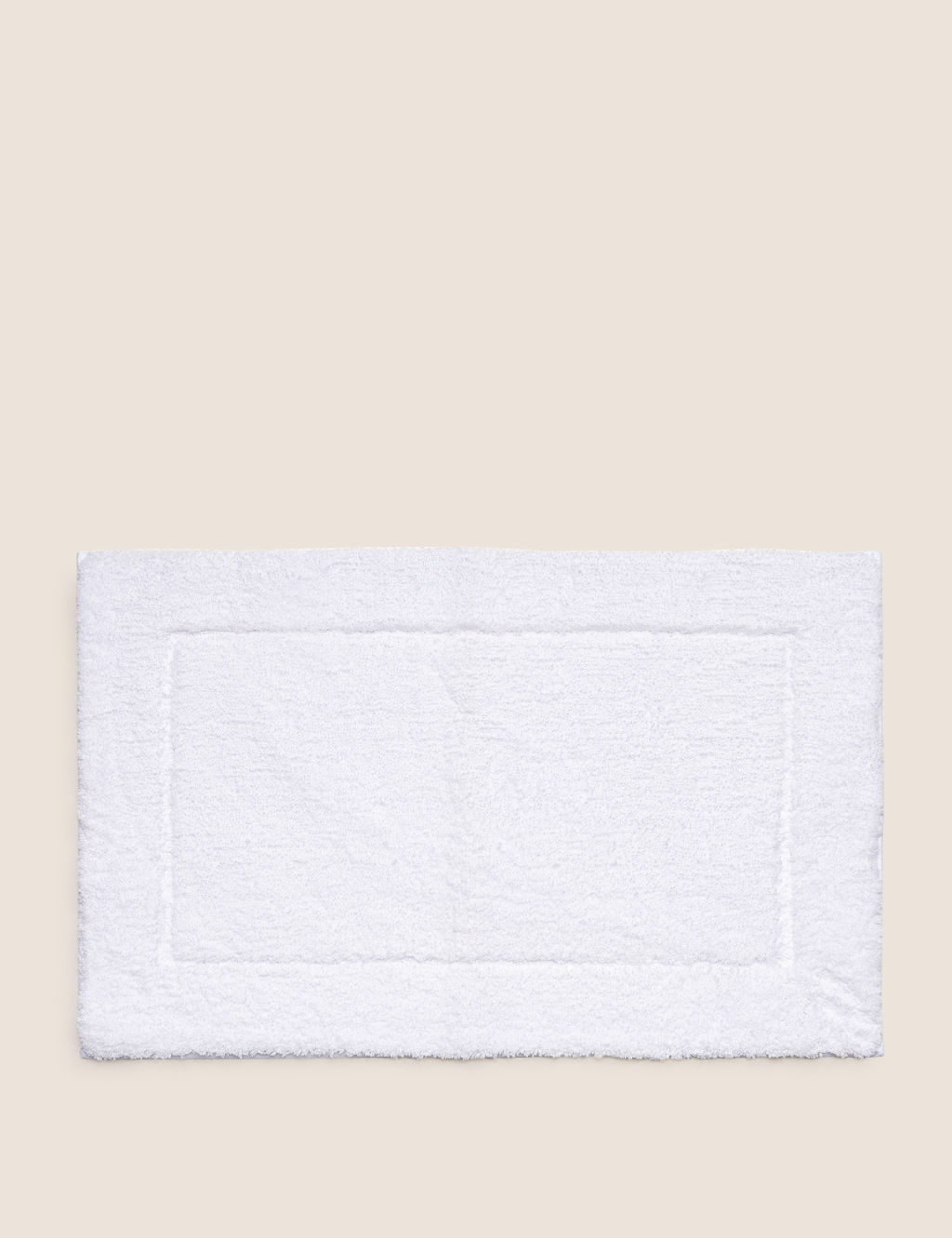 M&S Super Soft Quick Dry Bath Mat - White, White