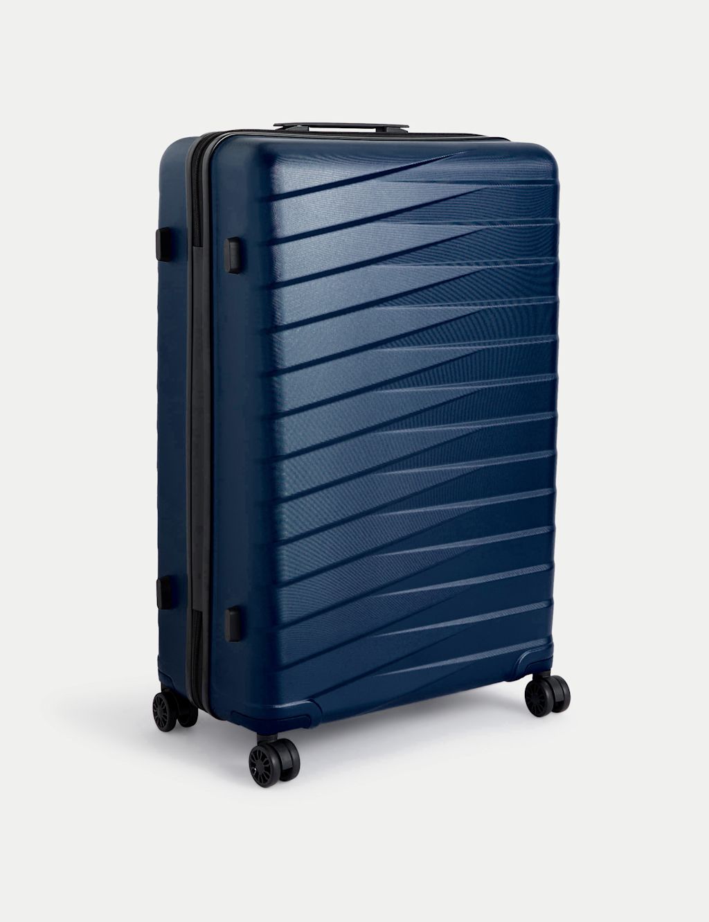 M&S Oslo 4 Wheel Hard Shell Large Suitcase - 1SIZE - Navy, Navy