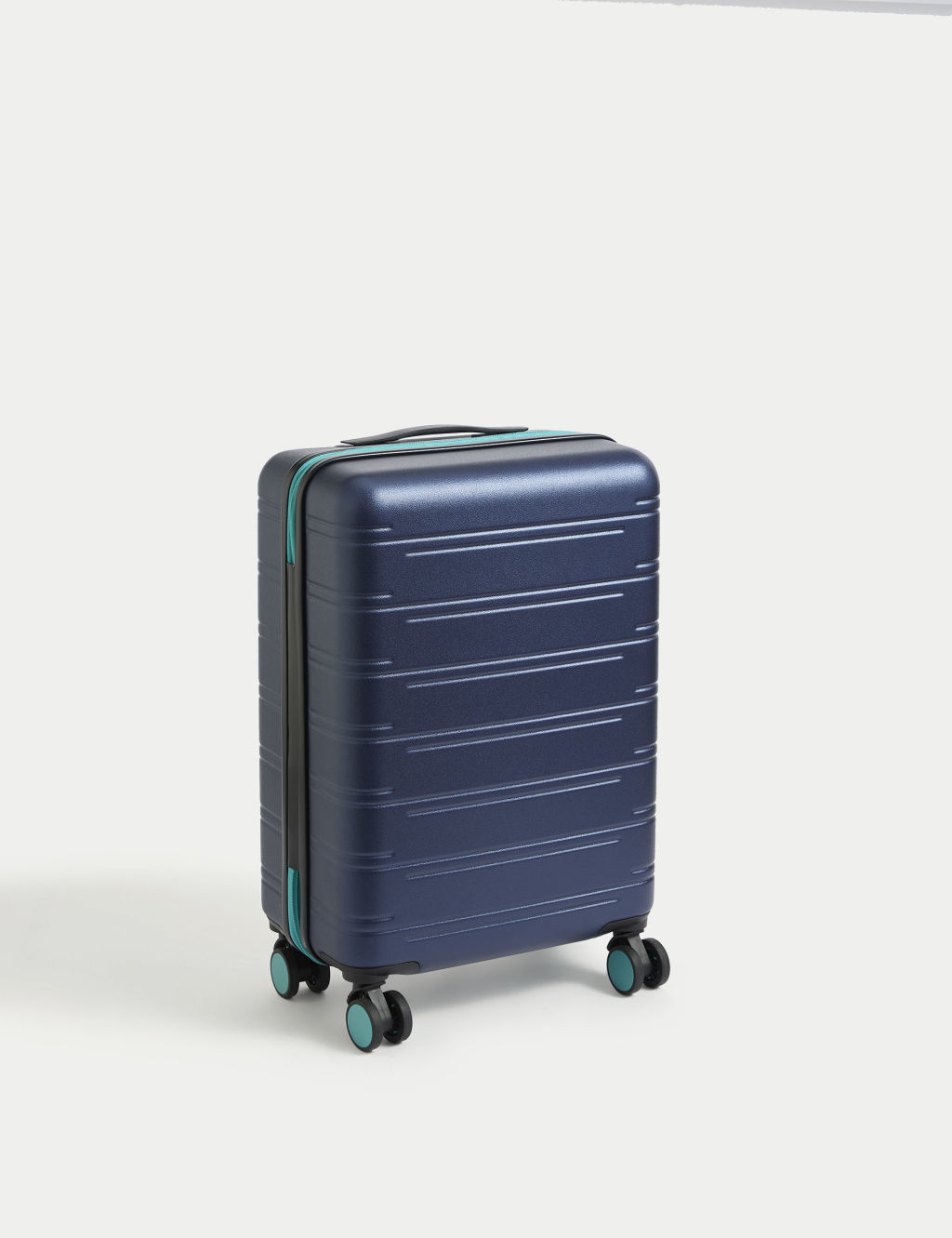 M&S Fiji 4 Wheel Hard Shell Cabin Suitcase - 1SIZE - Navy, Navy