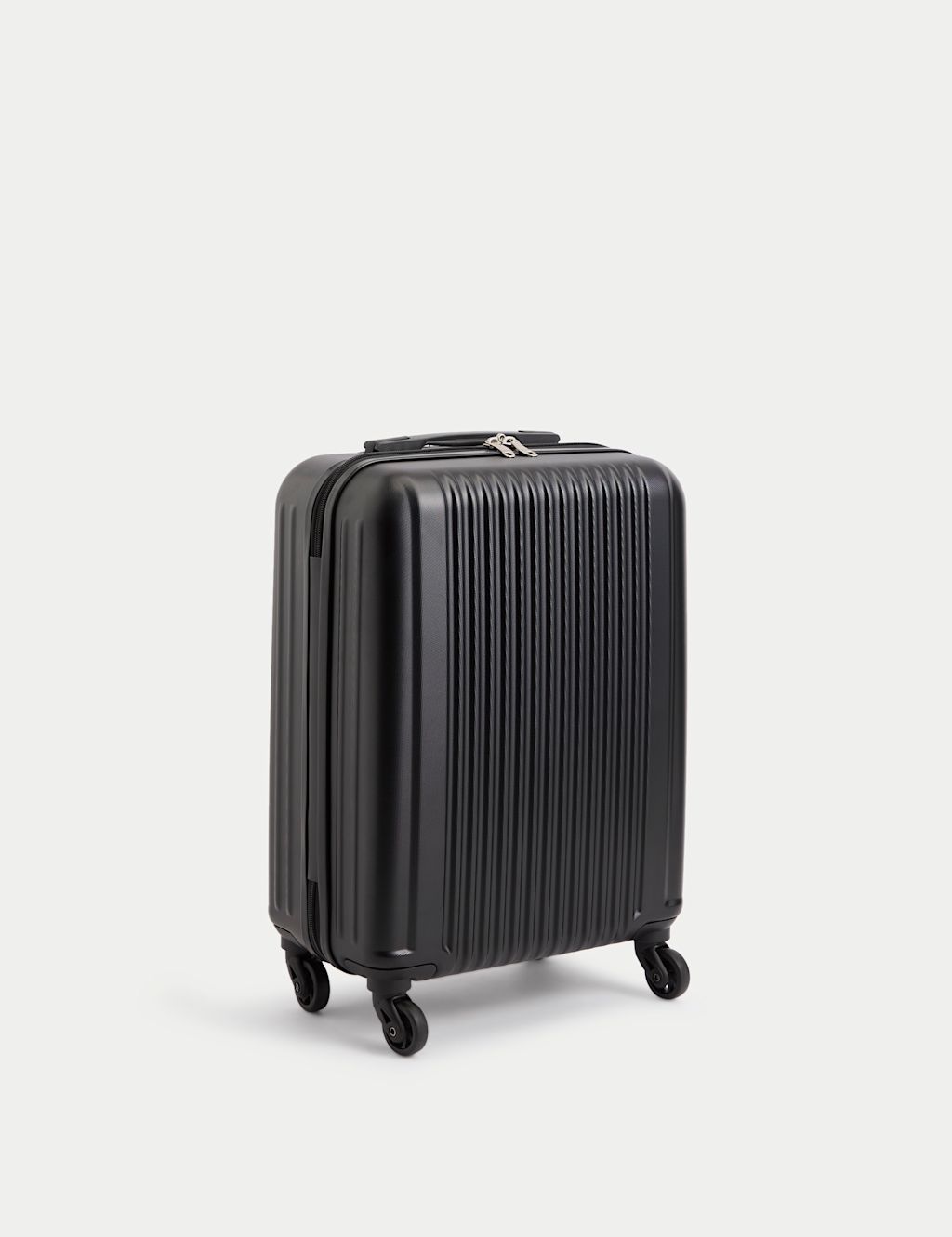 M&S Vienna 4 Wheel Hard Shell Cabin Suitcase - 1SIZE - Black, Black