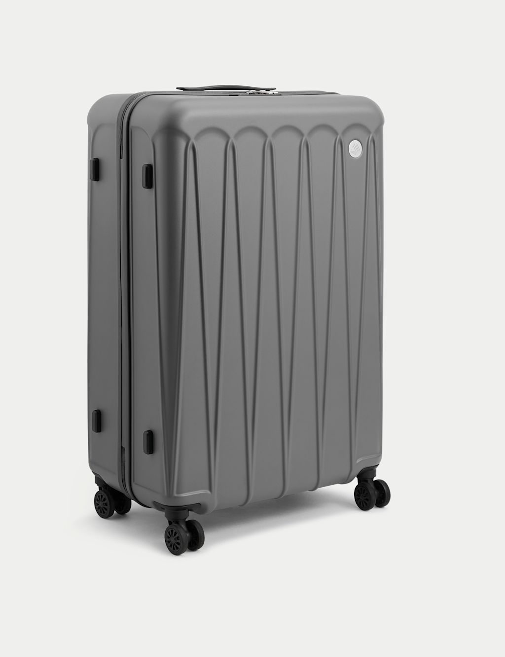 M&S Amalfi 4 Wheel Hard Shell Large Suitcase - 1SIZE - Charcoal, Charcoal