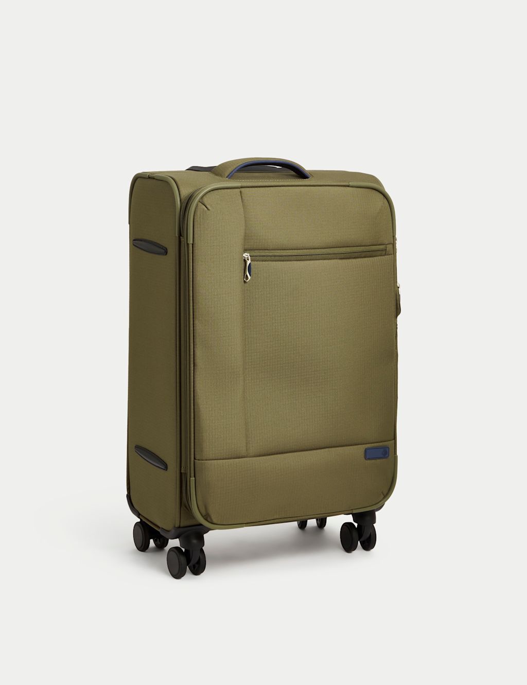 M&S Seville 4 Wheel Soft Medium Suitcase - 1SIZE - Khaki, Khaki