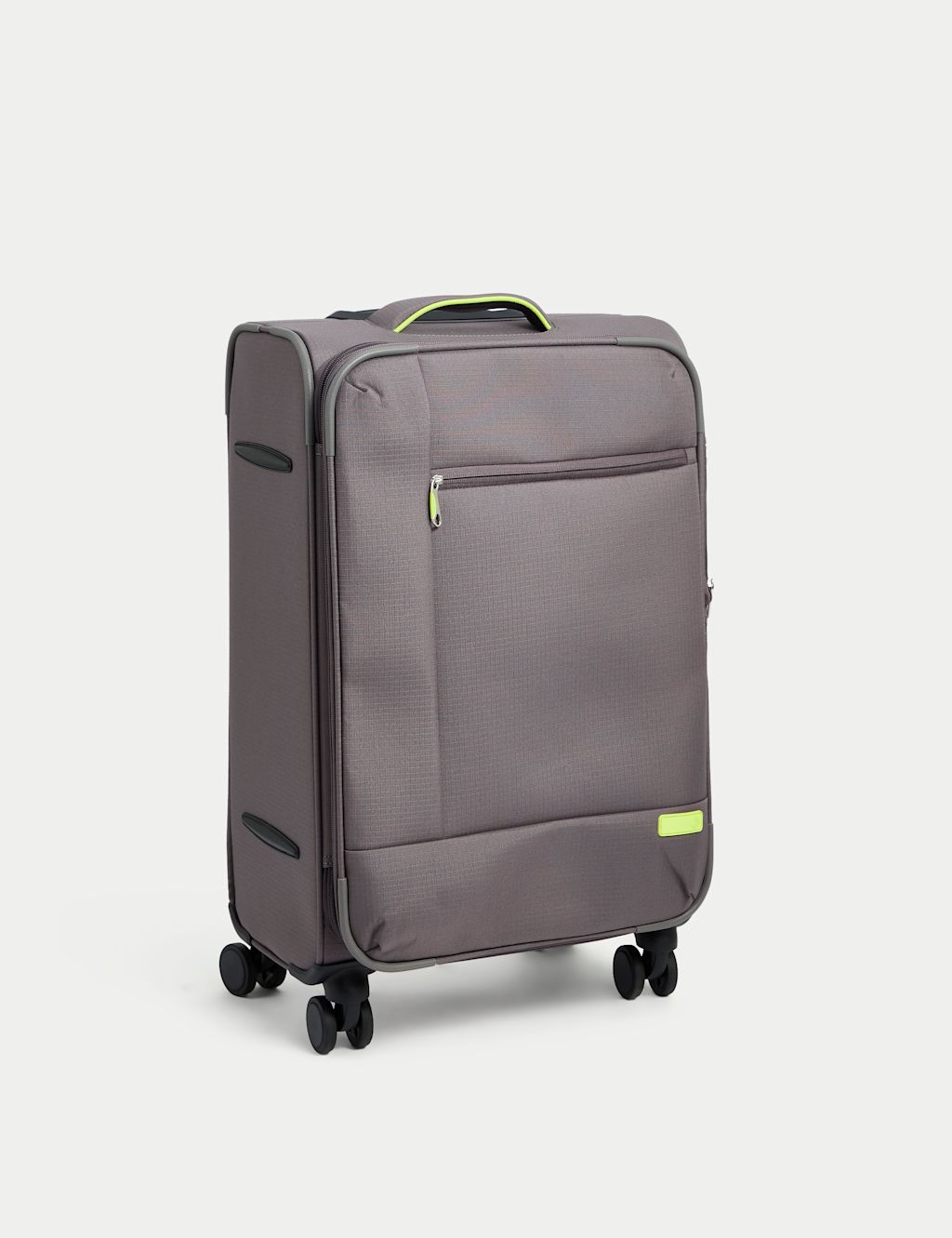M&S Seville 4 Wheel Soft Medium Suitcase - 1SIZE - Grey, Grey