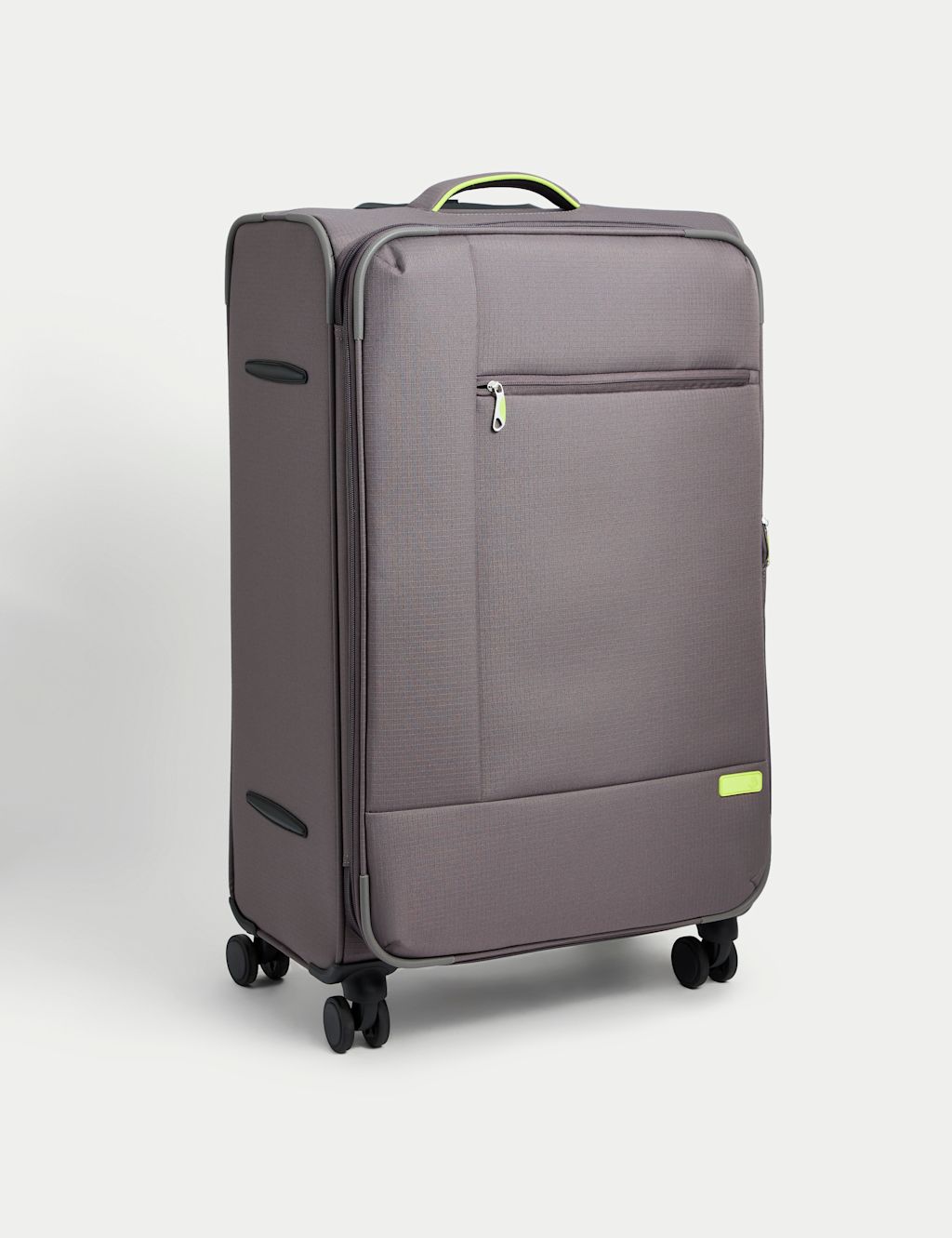 M&S Seville 4 Wheel Soft Large Suitcase - 1SIZE - Grey, Grey