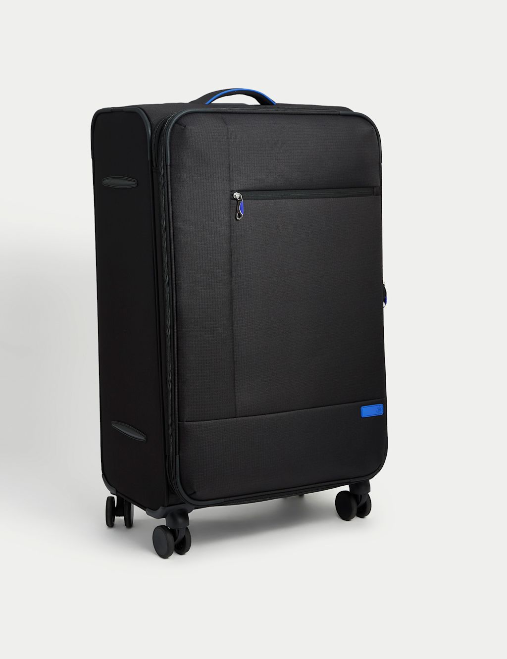 M&S Seville 4 Wheel Soft Large Suitcase - 1SIZE - Black, Black