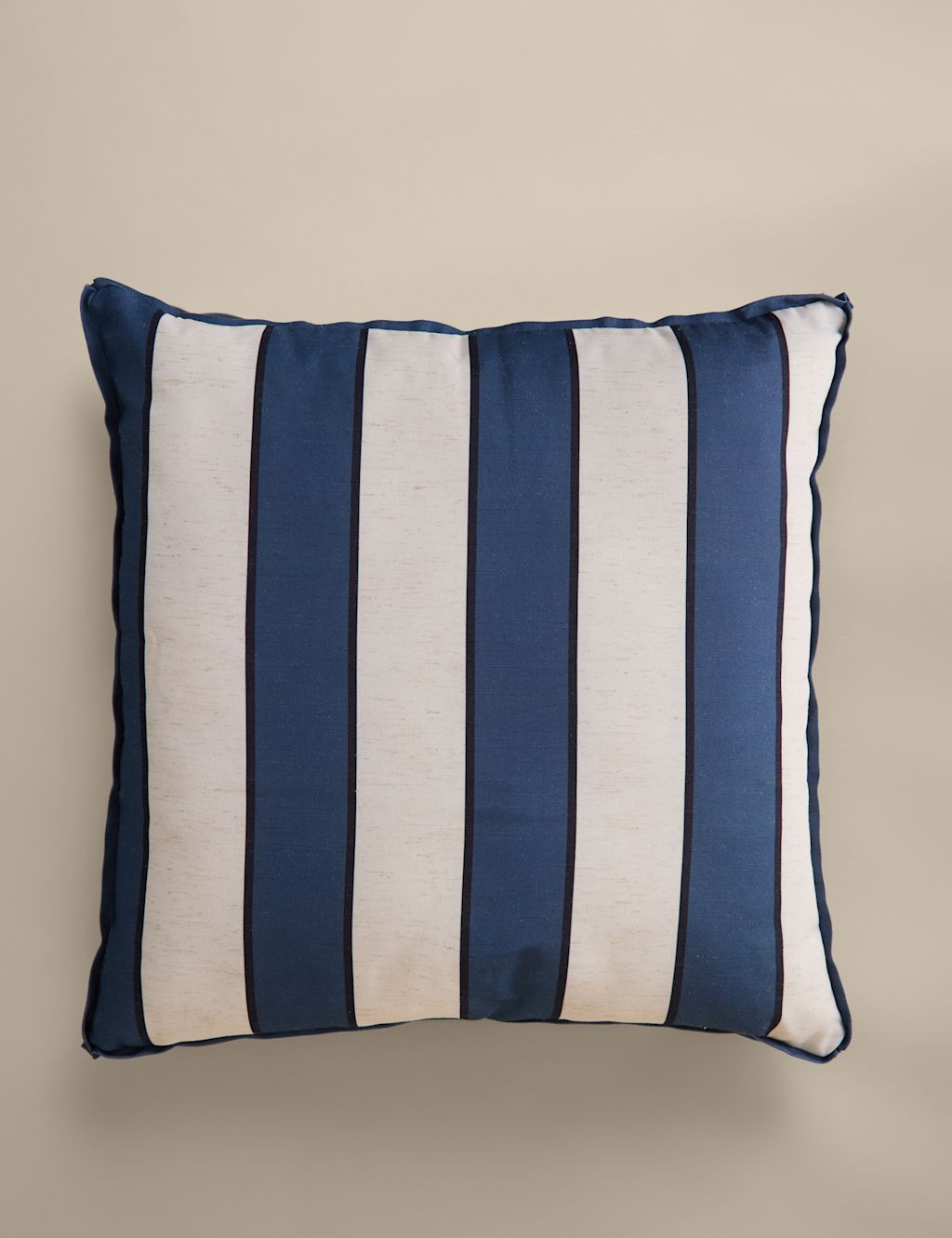 M&S Set of 2 Striped Outdoor Cushions - Blue Mix, Blue Mix