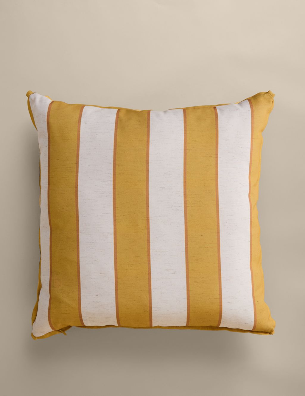 M&S Set of 2 Striped Outdoor Cushions - Yellow Mix, Yellow Mix