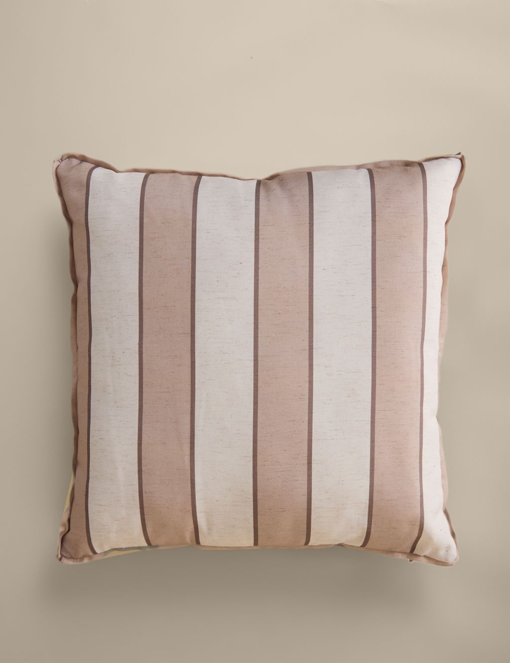 M&S Set of 2 Striped Outdoor Cushions - Natural Mix, Natural Mix