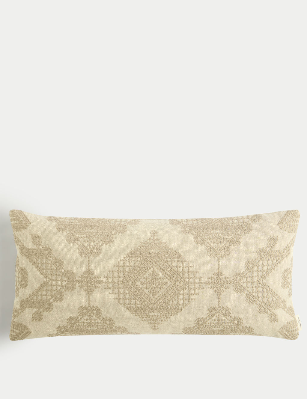 M&S X Fired Earth Sandia Pure Cotton Bolster Cushion - 1SIZE - Malm, Malm