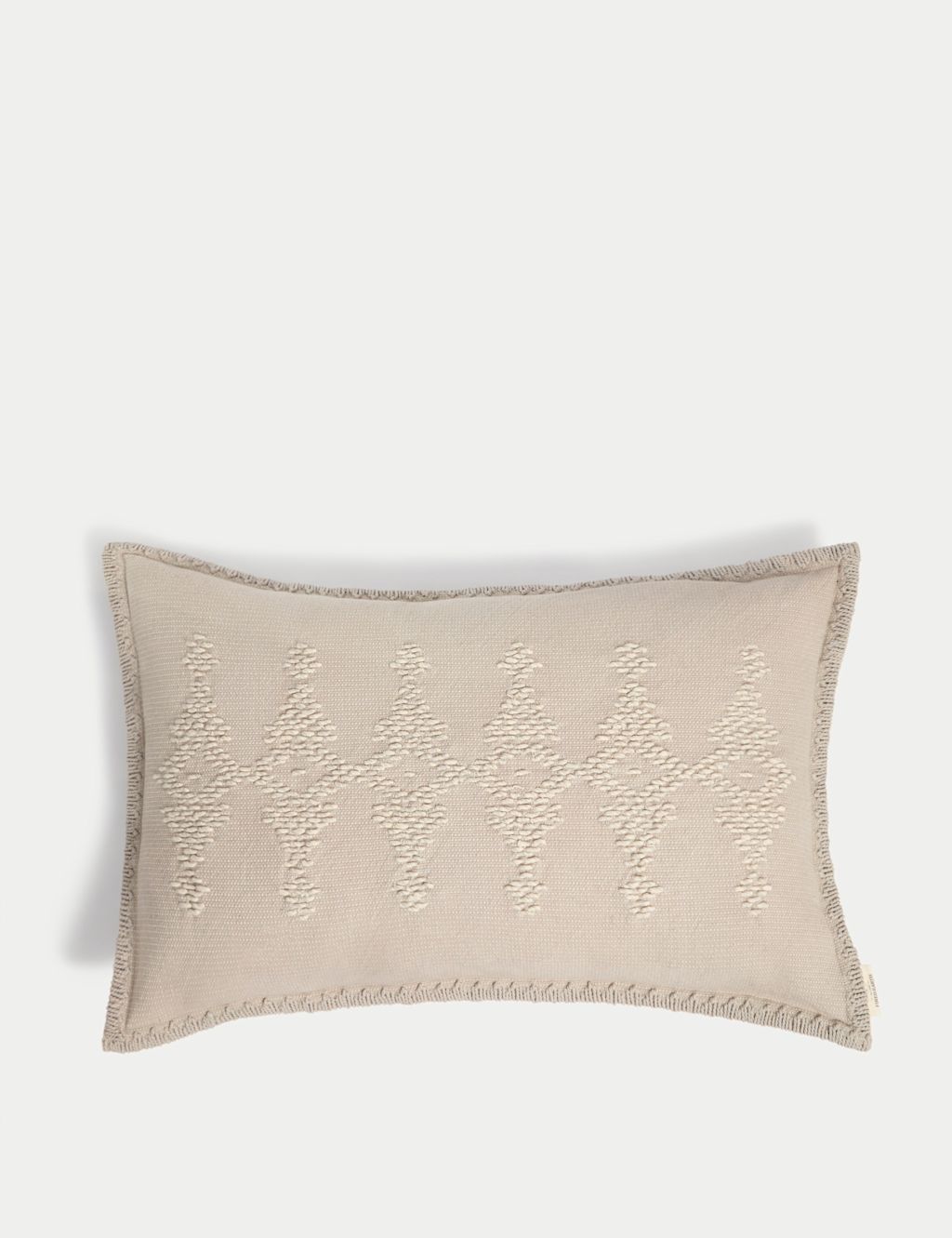M&S X Fired Earth Pure Cotton Woven Bolster Cushion - 1SIZE - Malm, Malm