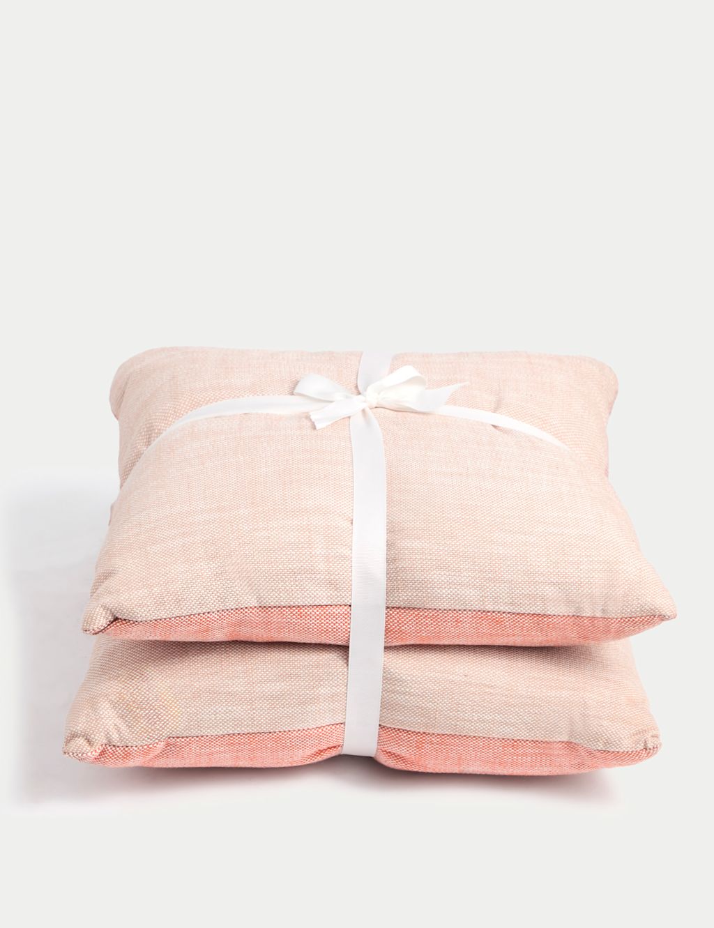 M&S Set of 2 Pure Cotton Outdoor Cushions - 1SIZE - Pink Mix, Pink Mix