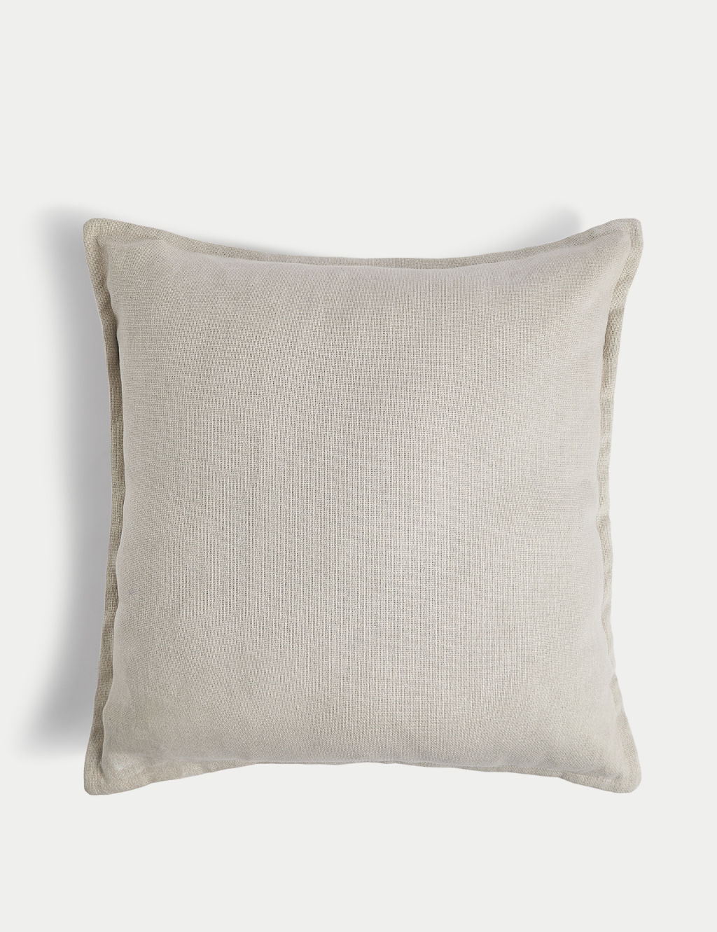 M&S Pure Cotton Textured Cushion - Taupe, Taupe