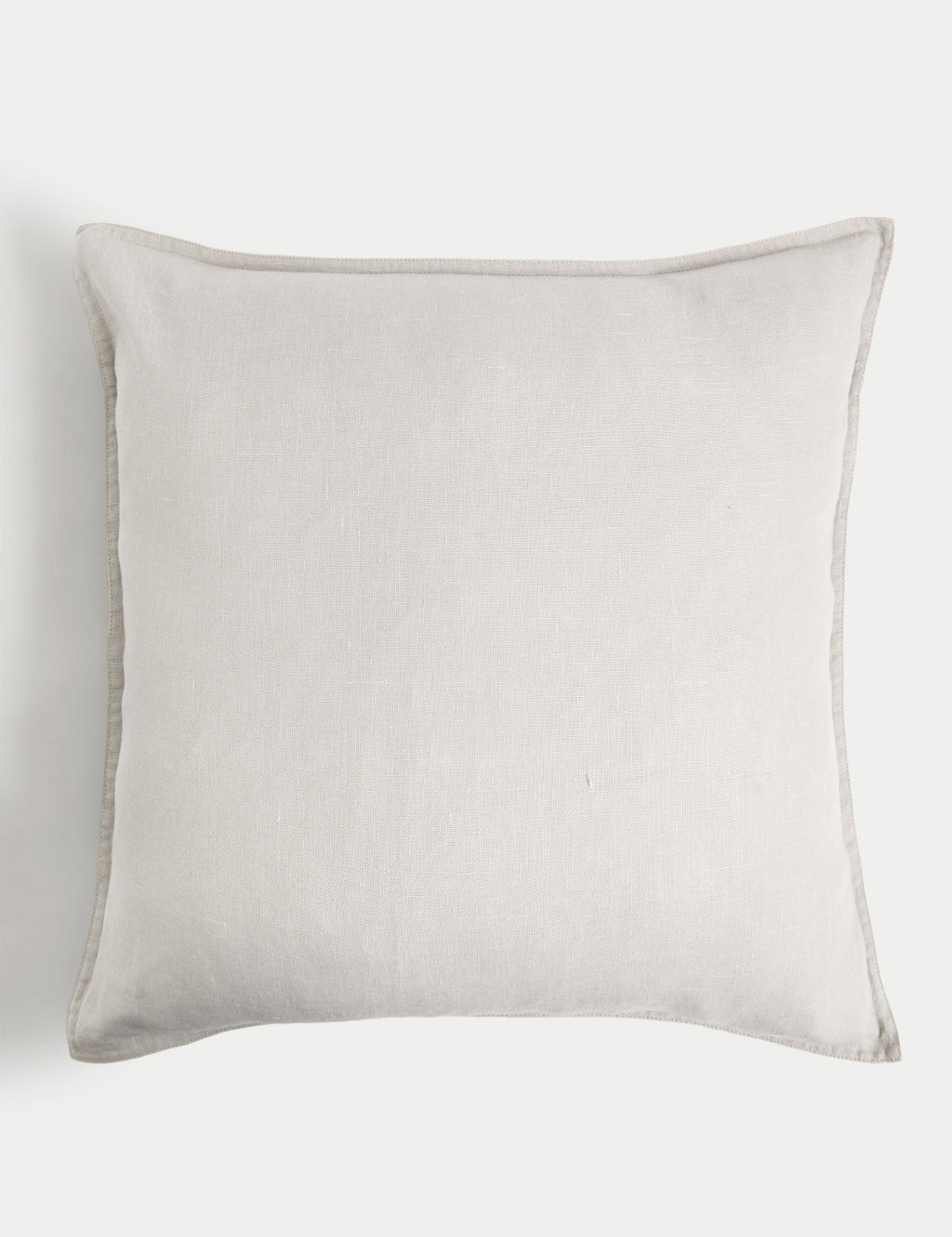 M&S Pure Linen Cushion - 1SIZE - Grey, Grey