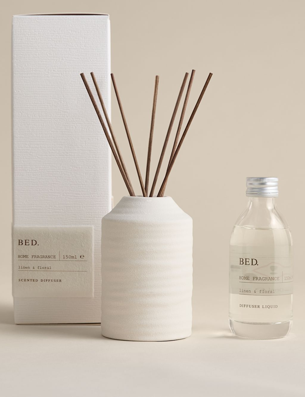 Teraire Bed Ceramic 150ml Diffuser - Neutral, Neutral
