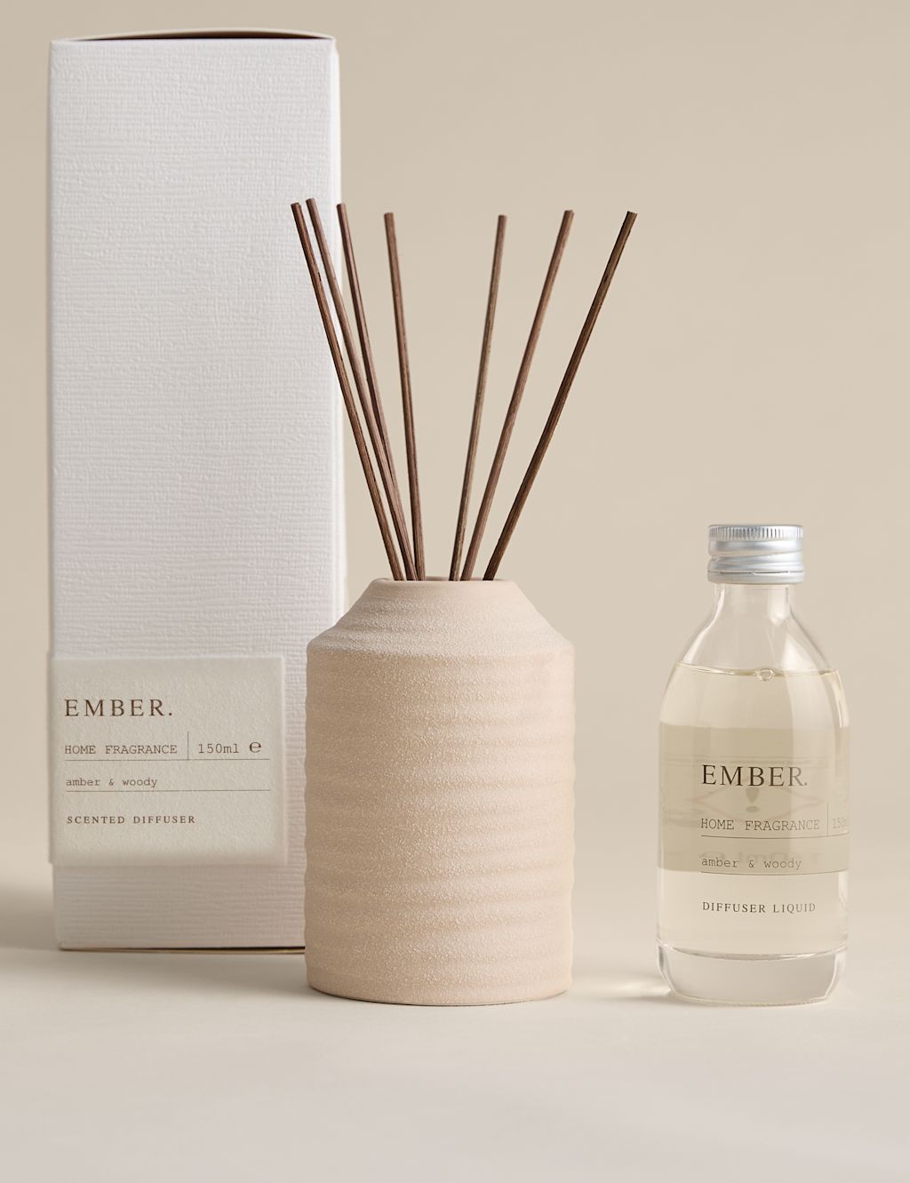 Teraire Ember Ceramic 150ml Diffuser - Neutral, Neutral